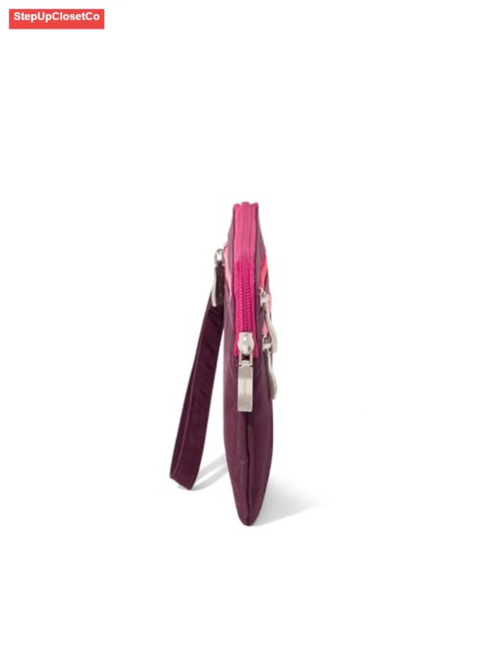Baggallini RFID Blocking Currency Organizer Wristlet with Detachable Strap,